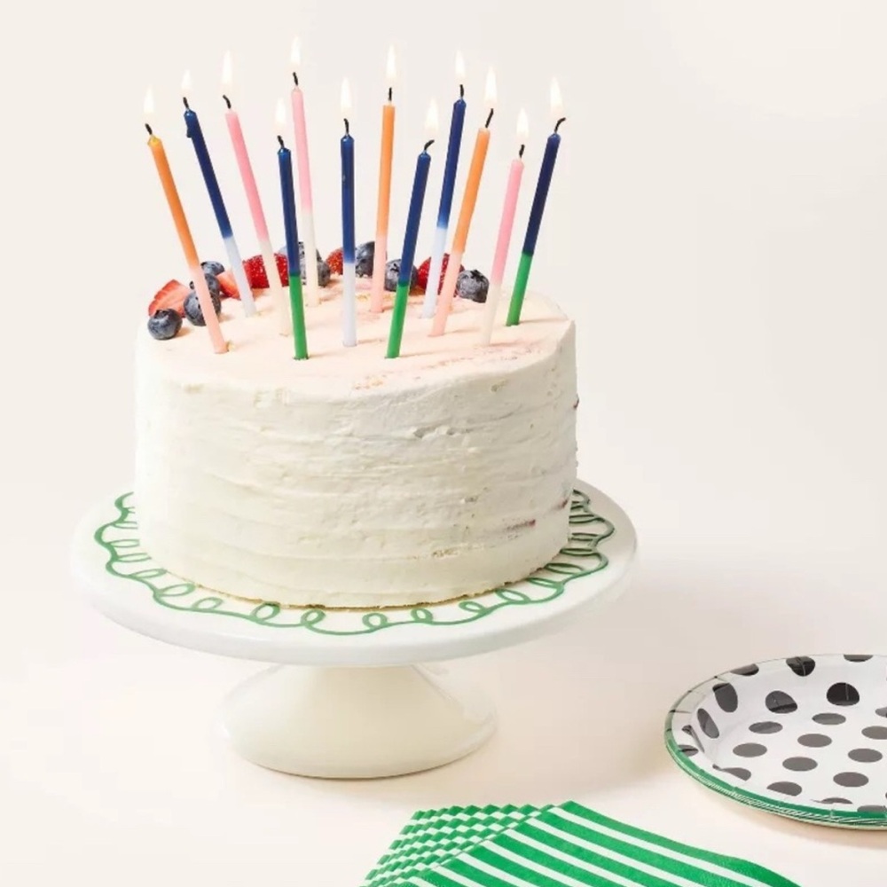 Ceramic Cake Stand Cream/Green - kate spade new york x Target